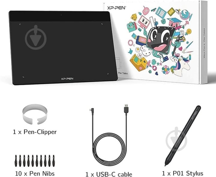 Планшет графический XP-Pen Deco Fun XS_BK black - фото 3