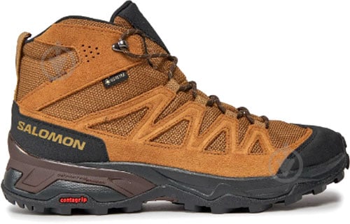 Ботинки Salomon X WARD LEATHER MID GTX L47181800 р.44 2/3 коричневый - фото 1