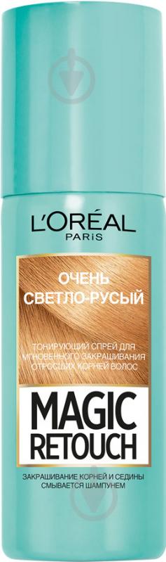 Спрей тонуючий L'Oreal Paris Magic Retouch дуже світло-русявий 75 мл - фото 1