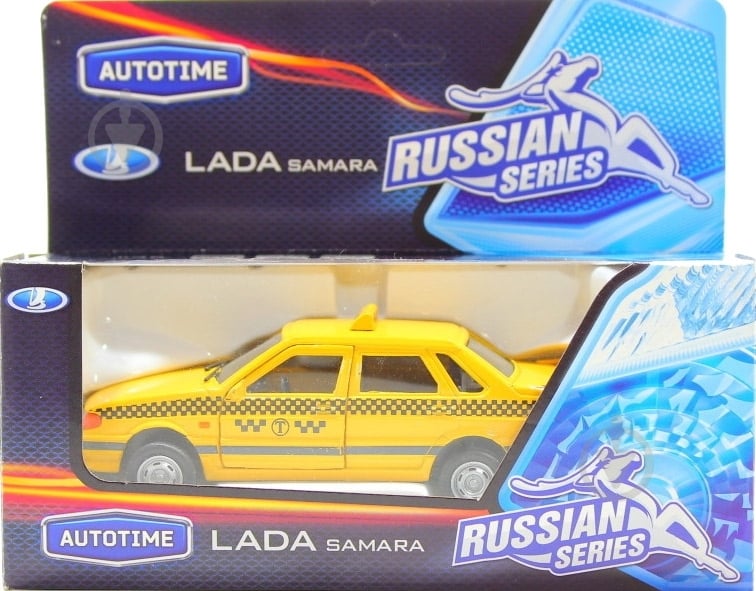 Автомодель Autotime 1:36 металева Лада Самара 115 таксі 30088 - фото 3 Автомодель Autotime 1:36 металева Лада Самара 115 таксі 30088 - фото 3
