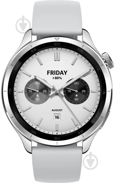 Смарт-годинник Xiaomi Watch S4 silver (BHR9197GL) - фото 3 Смарт-годинник Xiaomi Watch S4 silver (BHR9197GL) - фото 3