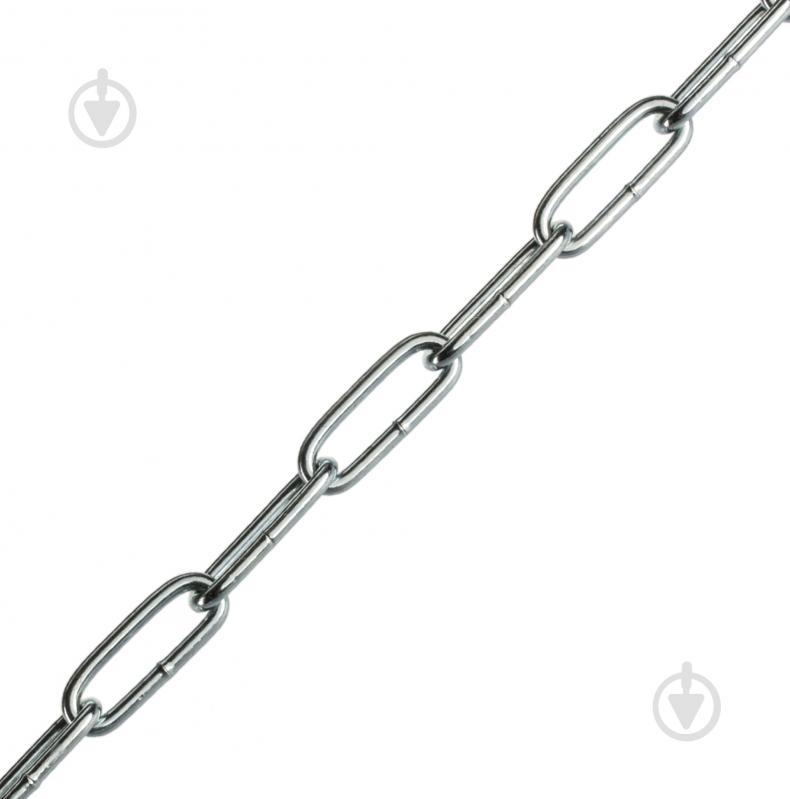 Цепь с карабином 5 мм гальваника - фото 2