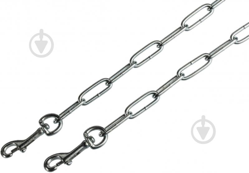 Цепь с карабином 5 мм гальваника - фото 1