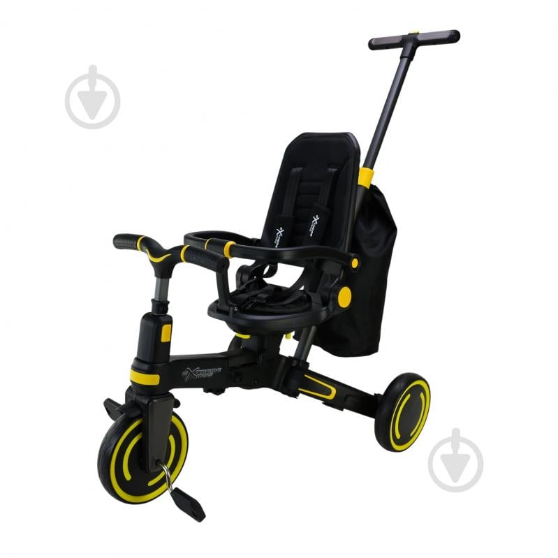 Велосипед-коляска Shantou TR2409 черный с желтым - фото 3 Велосипед-коляска Shantou TR2409 черный с желтым - фото 3