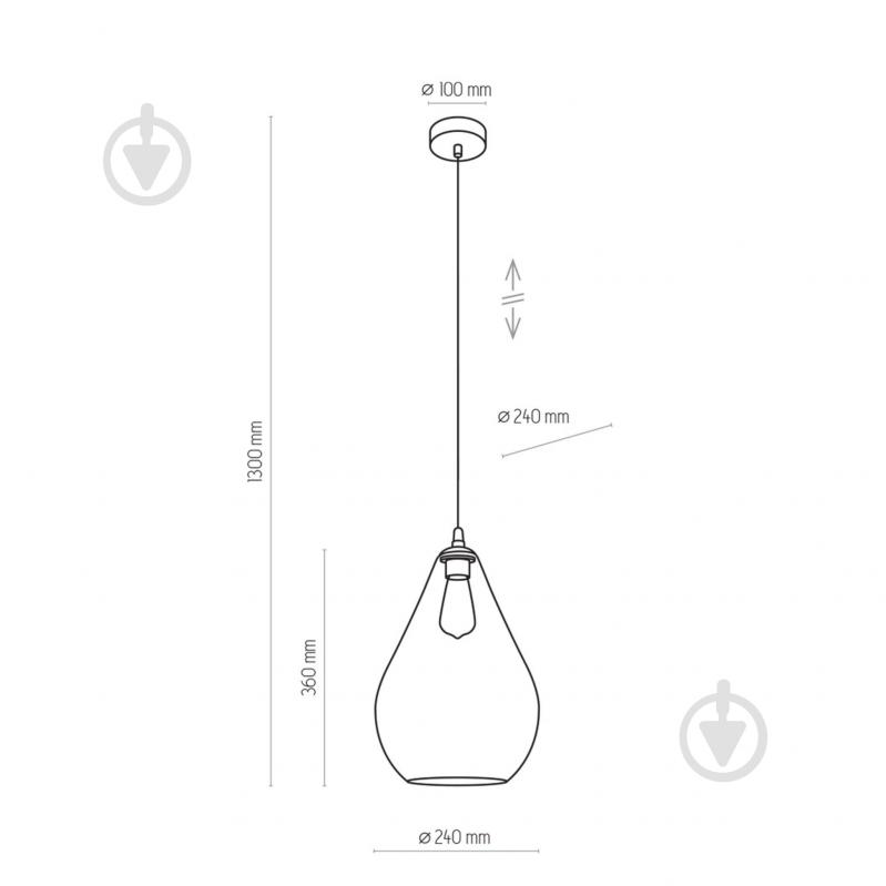 Подвес TK Lighting 60 Вт /E27 2326 - фото 4