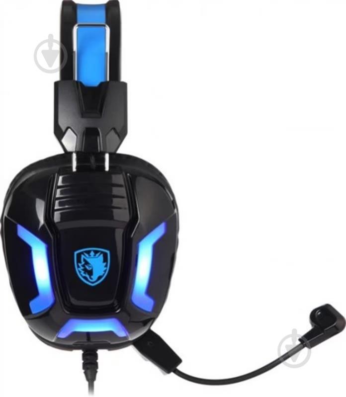 Гарнитура игровая Sades SA-702 Element black/blue (sa702bl) - фото 6