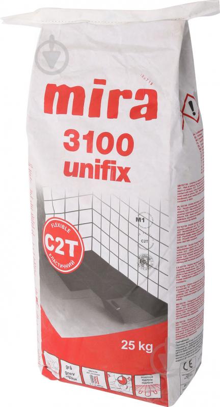 Клей для плитки Mira 3100 Unifix 25 кг - фото 2