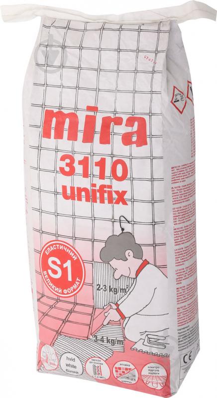 Клей для плитки Mira 3110 Unifix 25 кг - фото 2