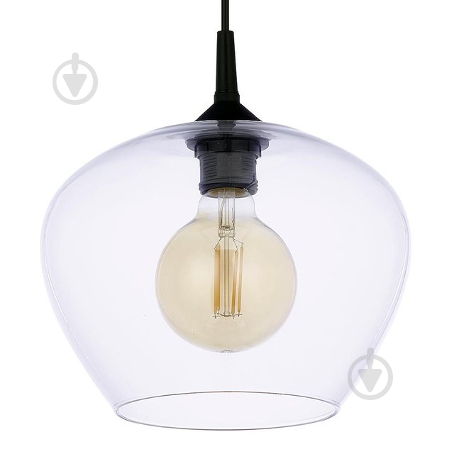 Світильник підвісний TK Lighting CORAL 1x60 Вт E27 чорний 4017 - фото 2