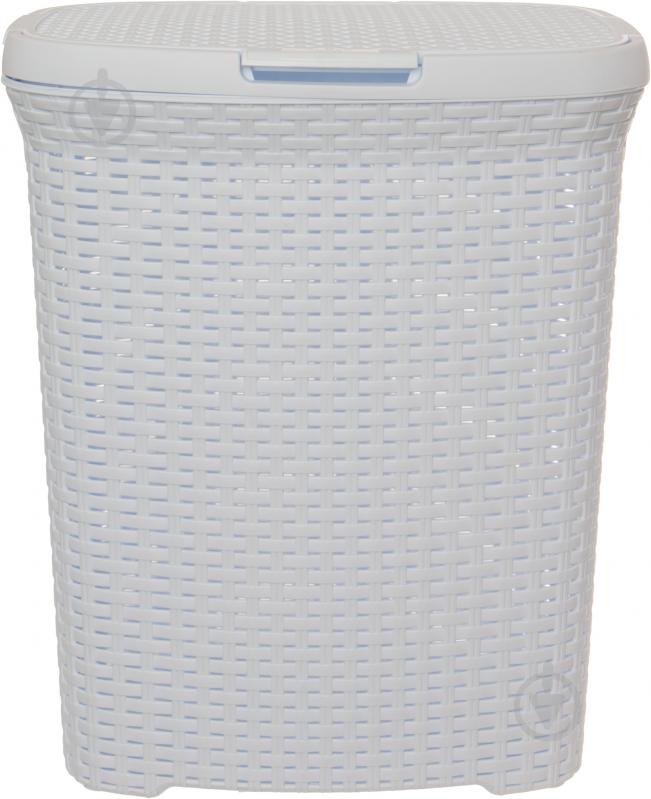 Корзина для белья Rattan 510х420х330 мм 45 л белый - фото 2