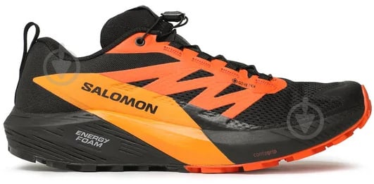 Кросівки чоловічі демісезонні Salomon SENSE RIDE 5 GTX L47147300 р.46 чорні - фото 1