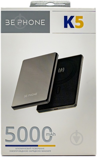 Повербанк BePhone K5 MagSafe 5000 mAh black (BP-K5-BK) - фото 7