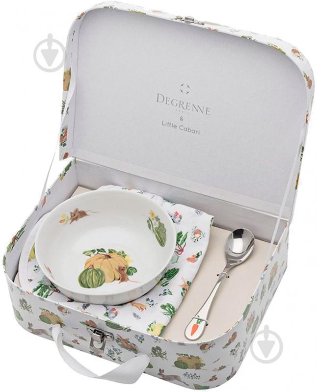 Набор детской посуды 3 предмета Les Amis Du Potager 231758 Degrenne Paris - фото 1 Набор детской посуды 3 предмета Les Amis Du Potager 231758 Degrenne Paris - фото 1