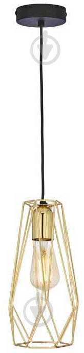 Світильник підвісний TK Lighting LUGO GOLD 1x60 Вт E27 золотий 2696 - фото 1