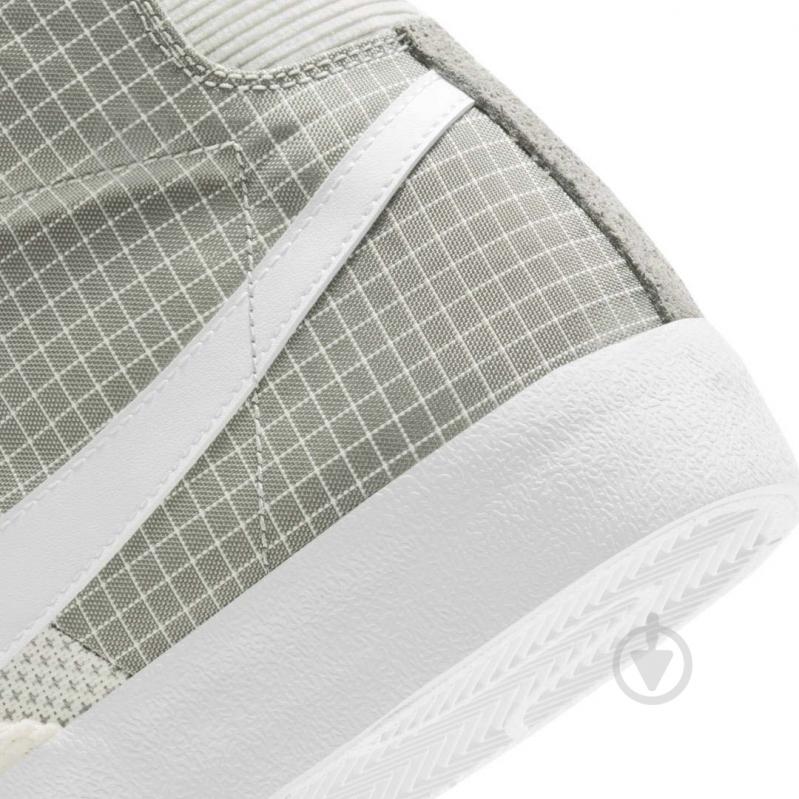 Кроссовки мужские демисезонные Nike Blazer Mid '77 DD1162-001 р.41 серые - фото 10 Кроссовки мужские демисезонные Nike Blazer Mid '77 DD1162-001 р.41 серые - фото 10