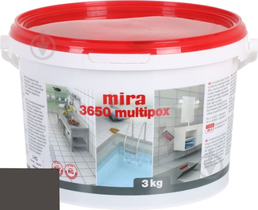 Затирка для плитки Mira 3650 multiрох 3 кг коричневый - фото 1