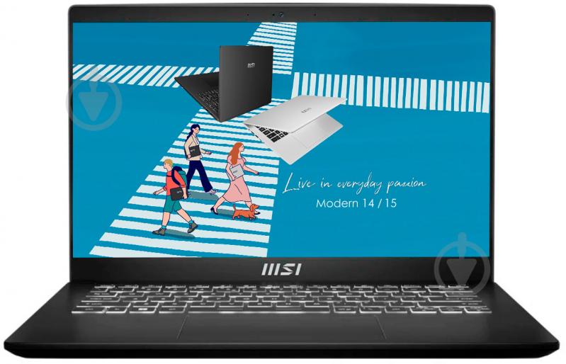 Ноутбук MSI Modern C11M-049XUA 14" (C11M-049XUA) black - фото 1