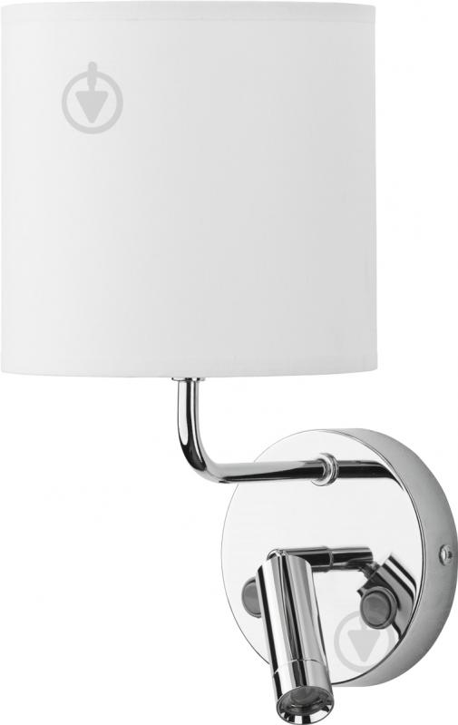 Бра TK Lighting ENZO 1xLED 1x60 Вт E27 хром/білий 4233 - фото 1