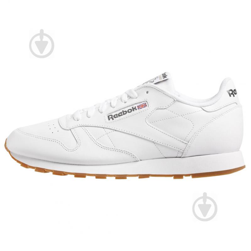 Кроссовки мужские демисезонные Reebok CL LTHR 49799 р.40 белые - фото 2