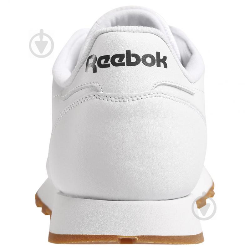 Кроссовки мужские демисезонные Reebok CL LTHR 49799 р.40 белые - фото 4