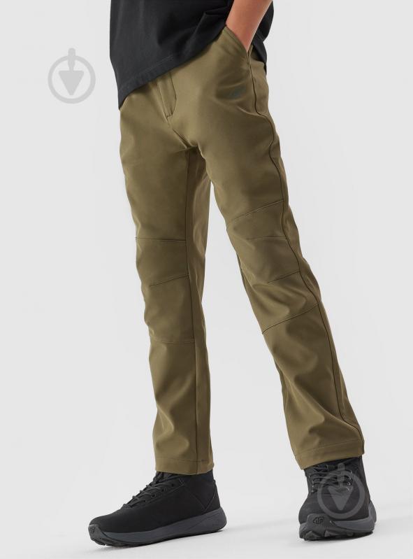 Брюки 4F TROUSERS FNK M337 4FJAW23TFTRM337-44S р. 128 хаки - фото 2