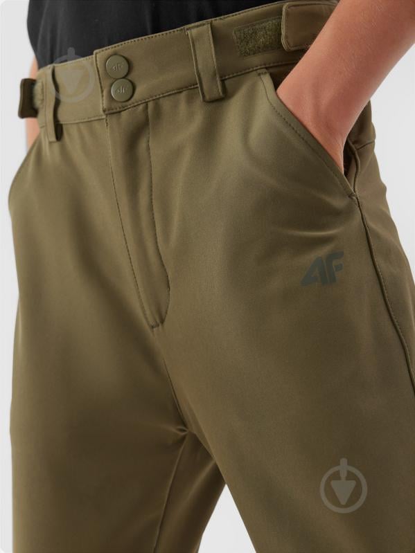 Брюки 4F TROUSERS FNK M337 4FJAW23TFTRM337-44S р. 128 хаки - фото 5