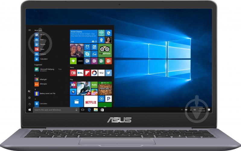 Ноутбук Asus S410UN-EB055R 14" (90NB0GT2-M02510) grey - фото 1