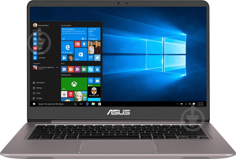 Ноутбук Asus ZenBook UX410UF-GV006R 14" (90NB0HZ3-M00260) quartz grey - фото 5