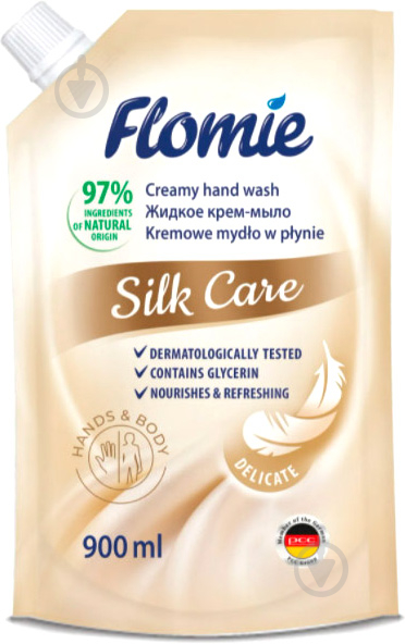 Крем-мило Flomie рідке Silk Care 900 мл - фото 1