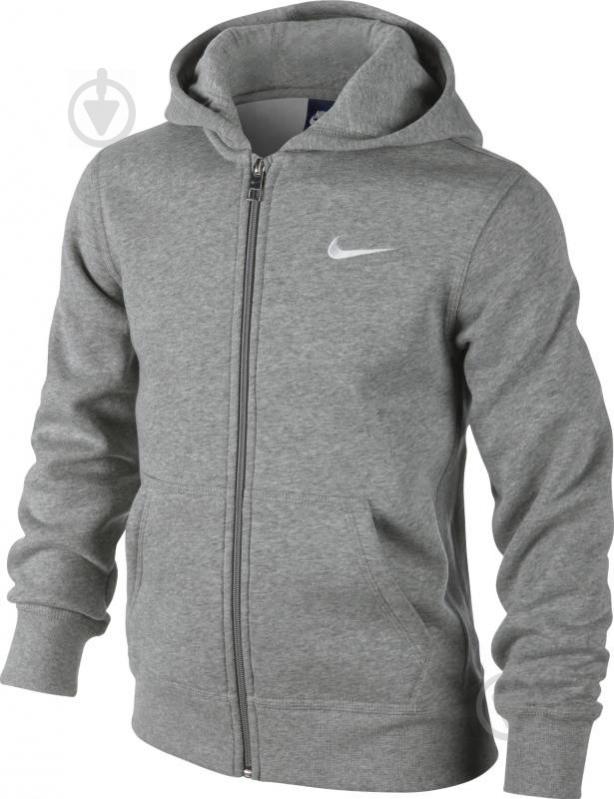 Джемпер Nike B NSW HOODIE YA76 BF FZ 619069-063 р. M сірий - фото 1