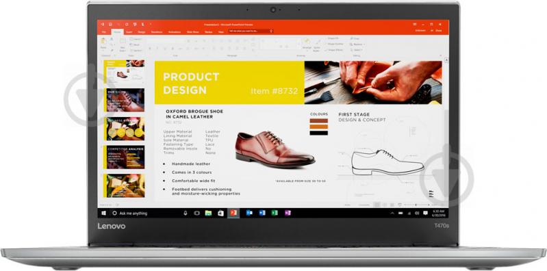 Ноутбук Lenovo ThinkPad T470s 14" (20HF004NRT) silver - фото 1