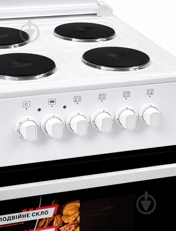 Плита электрическая Borgio EE 540 W M white - фото 2