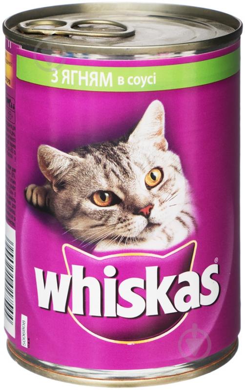 Корм Whiskas с ягненком в соусе 7878 400 г - фото 1