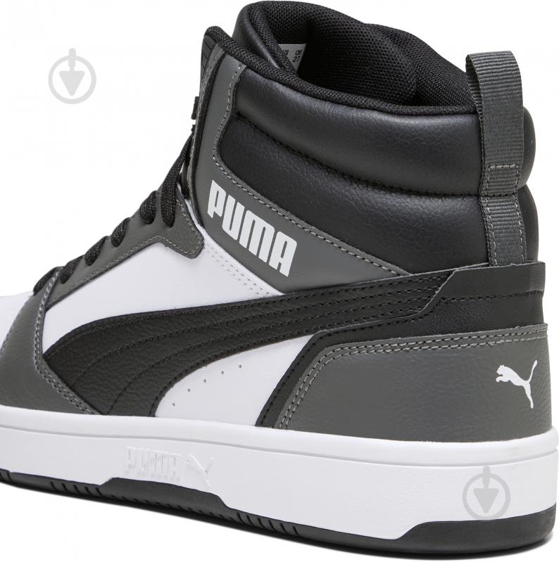 Кроссовки мужские демисезонные Puma REBOUND V6 39232603 р.40,5 черно-бело-серые - фото 4