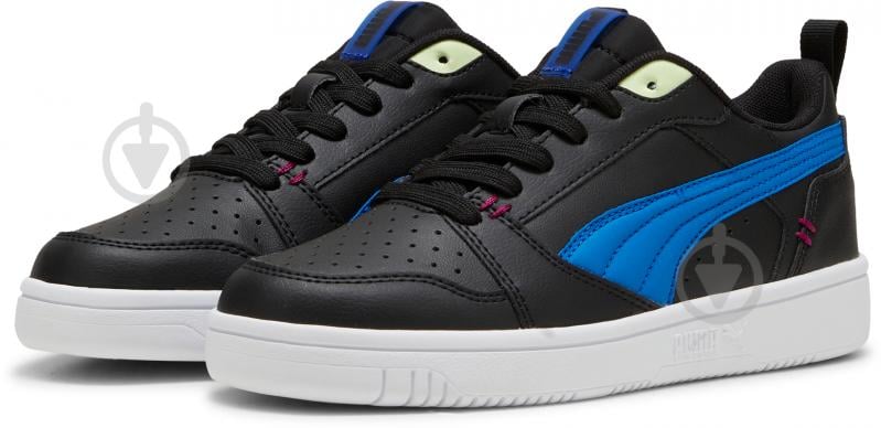 Кросівки для хлопчиків демісезонні Puma REBOUND V6 LO MID 90SJR 39794102 р.37 чорні - фото 3