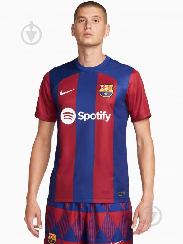 Футболка мужская Nike FC Barcelona 23/24 Home Stadium DX2687-456 р.L multicolor - фото 1