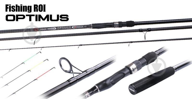 Карповое удилище Fishing ROI Optimus Carp-Feeder MH 360 см 120 г - фото 1