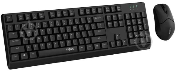 Комплект клавіатура та миша RAPOO X1500 black Wireless - фото 6