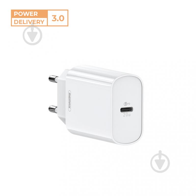 Зарядний пристрій Remax Jane Series 20W PD Fast Charger White (RP-U70) - фото 2