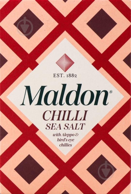 Соль пищевая хлопьями с перцем чили 100 г Maldon Salt S6007 - фото 1 Соль пищевая хлопьями с перцем чили 100 г Maldon Salt S6007 - фото 1