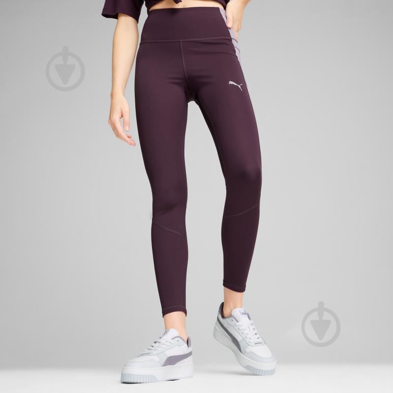 Лосины Puma EVOSTRIPE TIGHTS 68167144 р.XS фиолетовый - фото 3