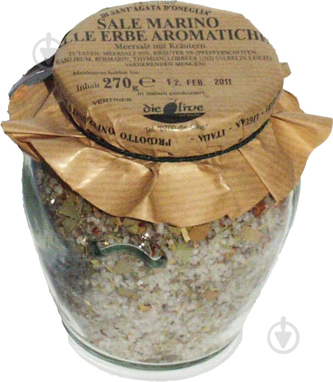 Соль морская с травами 90 г Frantoio di Sant'agata 6481 - фото 1 Соль морская с травами 90 г Frantoio di Sant'agata 6481 - фото 1