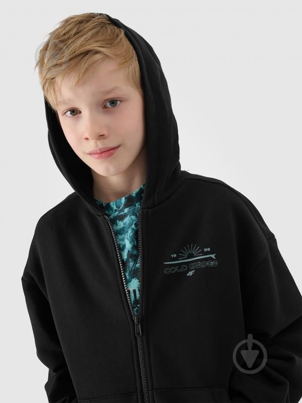 Джемпер 4F SWEATSHIRT M1522 4FJWSS25TSWSM1522-20S р.158 чорний - фото 3 Джемпер 4F SWEATSHIRT M1522 4FJWSS25TSWSM1522-20S р.158 чорний - фото 3