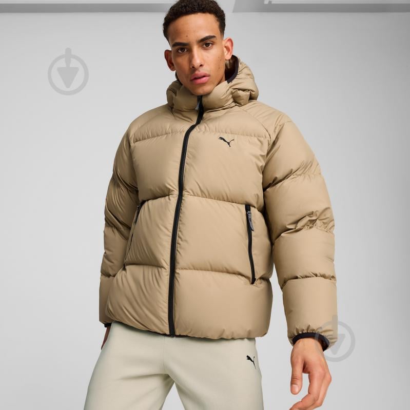 Пуховик чоловічий зимовий Puma DOWN PUFFER JACKET 62647667 р.S бежевий - фото 3