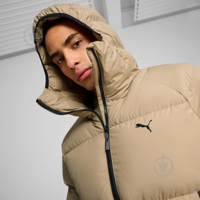 Пуховик чоловічий зимовий Puma DOWN PUFFER JACKET 62647667 р.S бежевий - фото 4