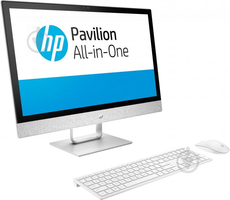 Моноблок HP Pavilion All-in-one 27-r070ur 27" (2MJ20EA) white - фото 2