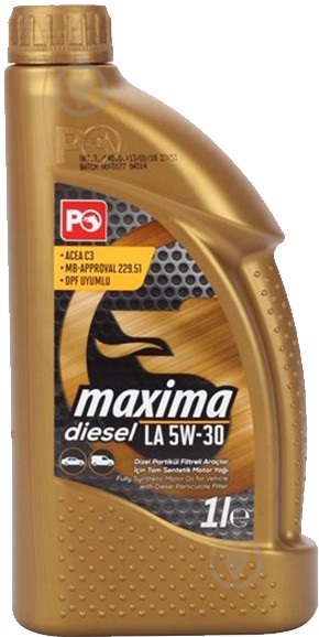 Моторне мастило Petrol Ofisi Maxima Diesel LA 5W-30 1 л (11169-55YG) - фото 1