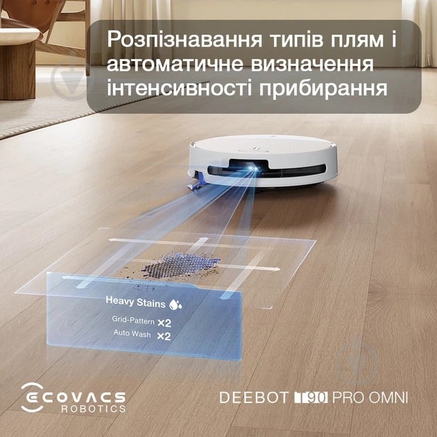 Робот-пилосос Ecovacs DEEBOT T90 PRO OMNI WH white - фото 10