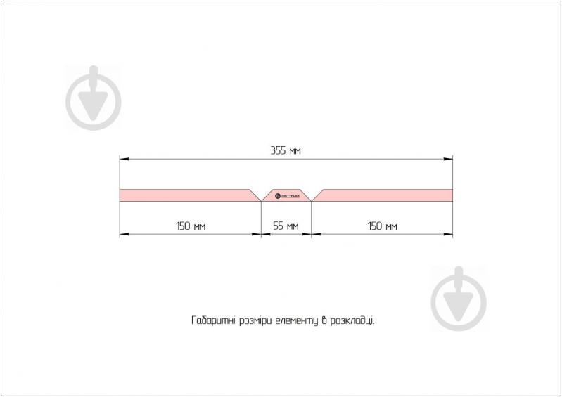 Полиця гіпсокартонна вологостійка UD комплект (150x55x1200 мм) * x2 INSTYFLEX 1200x155х55 мм 0,18 кв. м - фото 5