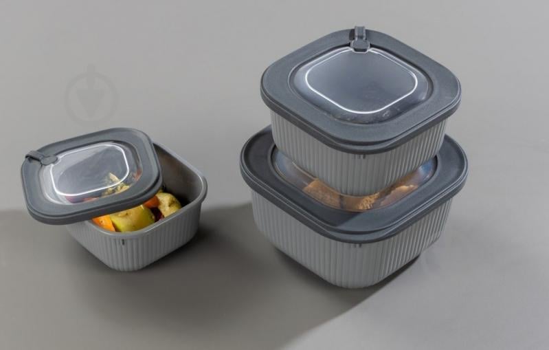 Контейнер Idea Home 00681 Line Box Gray 0.6л (00681 Gray) - фото 4